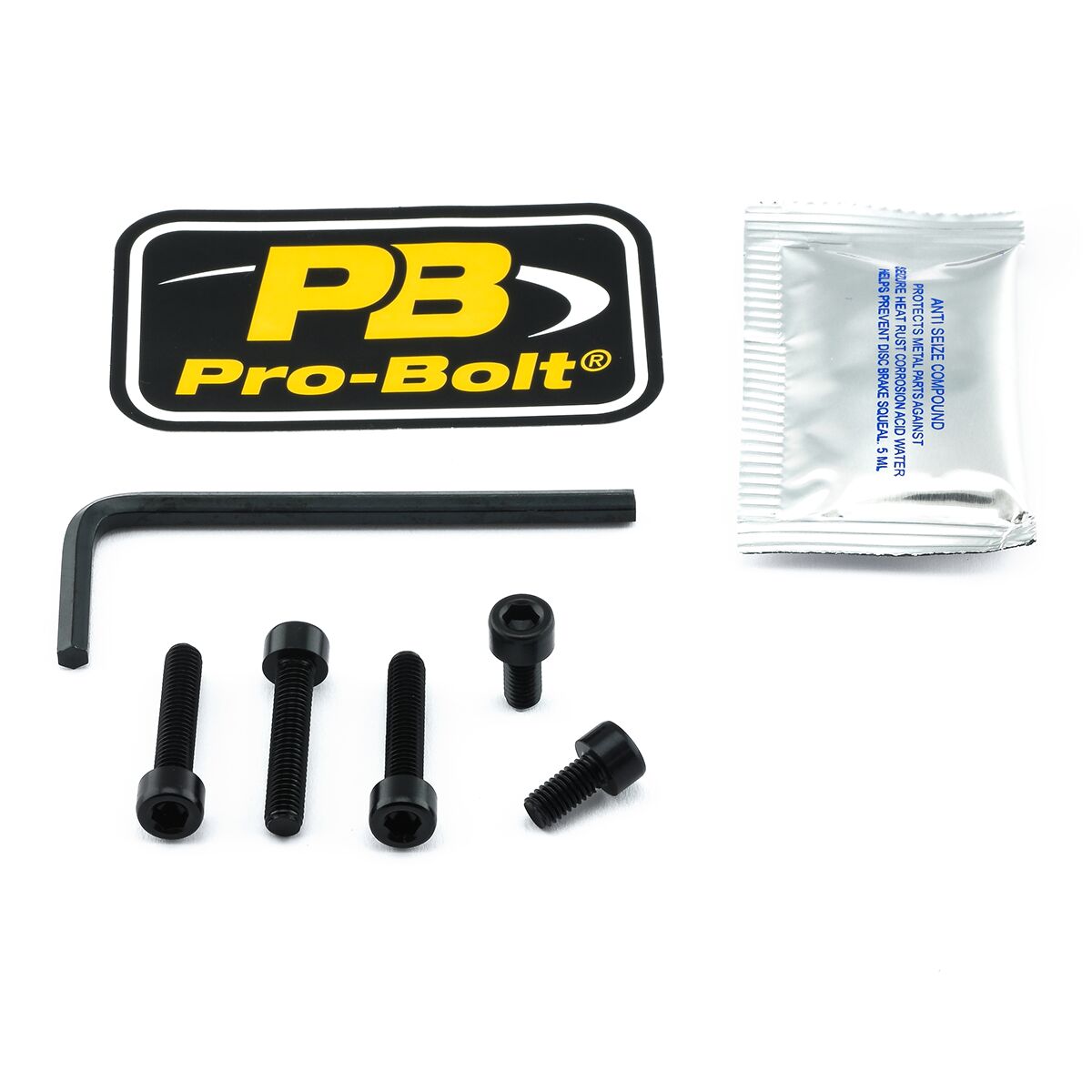 PRO BOLT BOLT KIT FUEL CAP BLACK TDUCBK