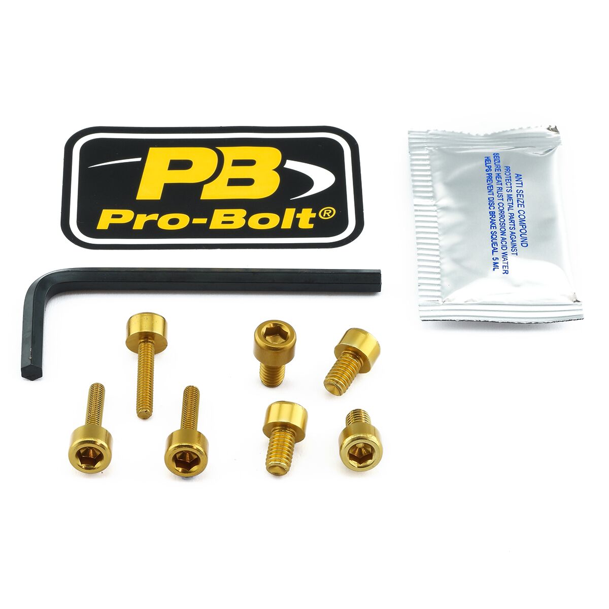 PRO BOLT BOLT KIT FUEL CAP GOLD THO089G