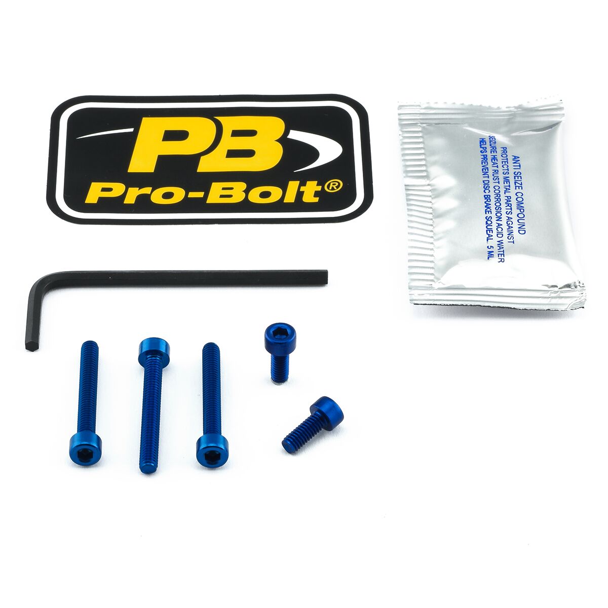 PRO BOLT BOLT KIT FUEL CAP BLUE THO120B