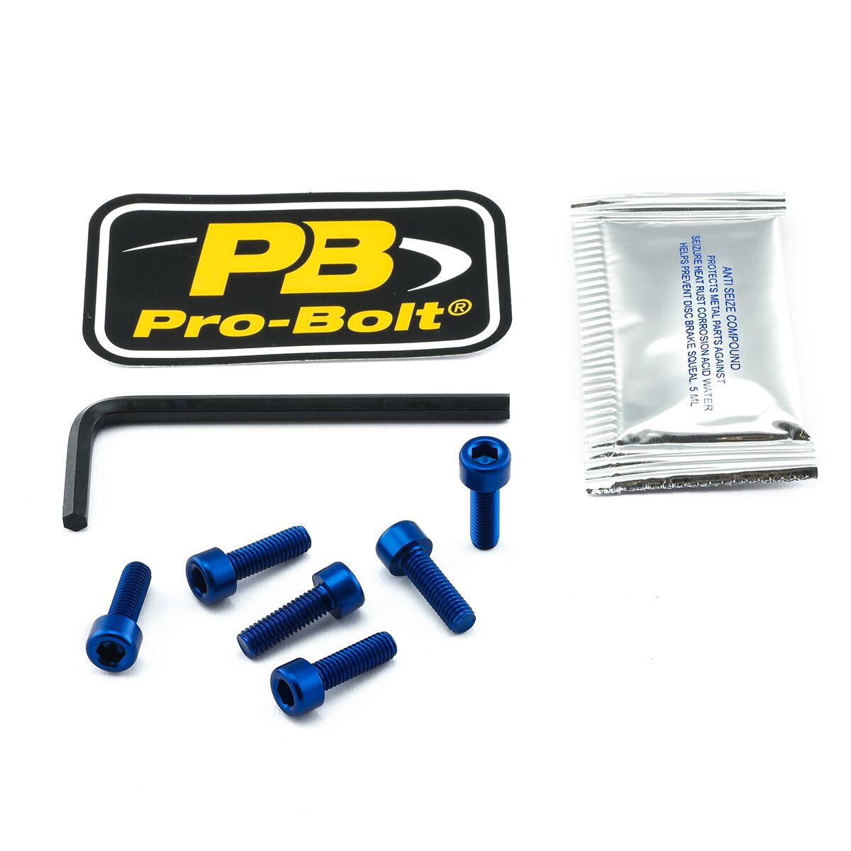 PRO BOLT BOLT KIT FUEL CAP BLUE TKA055B
