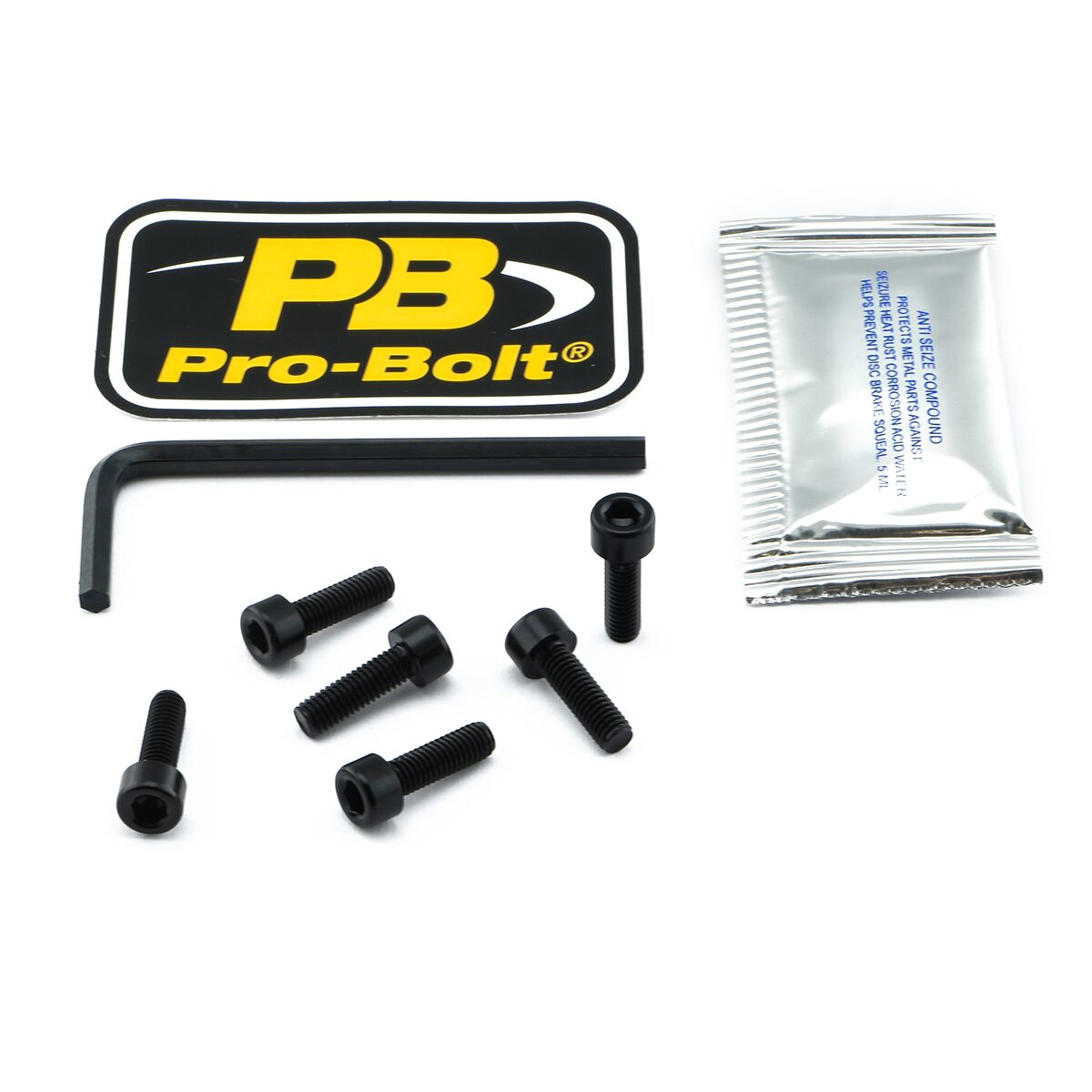 PRO BOLT BOLT KIT FUEL CAP BLACK TKA055BK