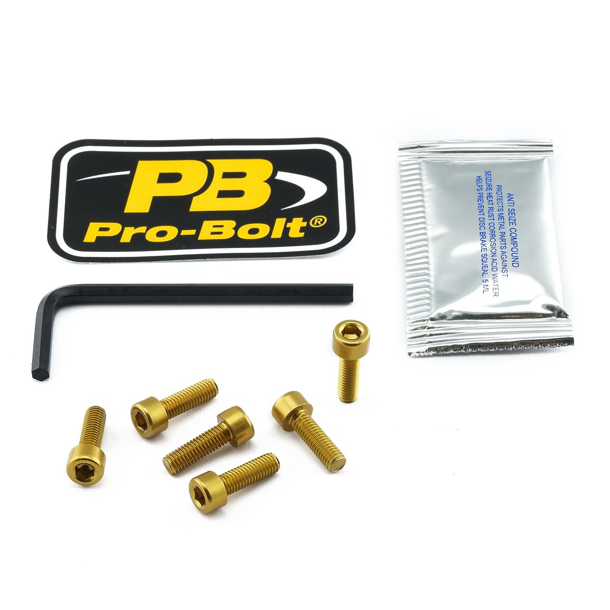 PRO BOLT BOLT KIT FUEL CAP GOLD TKA055G