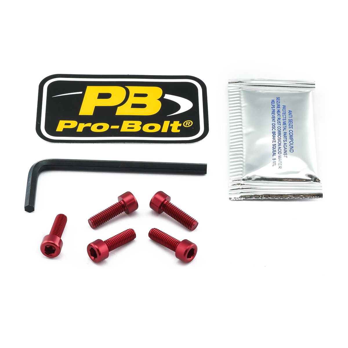 PRO BOLT BOLT KIT FUEL CAP RED TKA100R