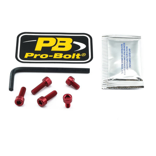 PRO BOLT BOLT KIT FUEL CAP RED TKA243R