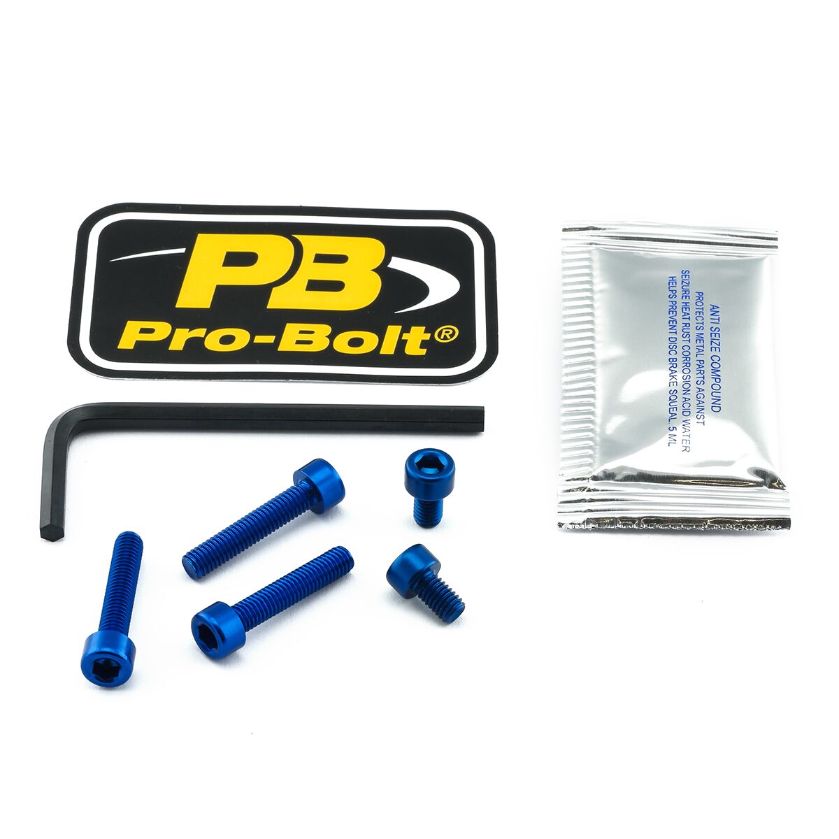 PRO BOLT BOLT KIT FUEL CAP BLUE TKA301B