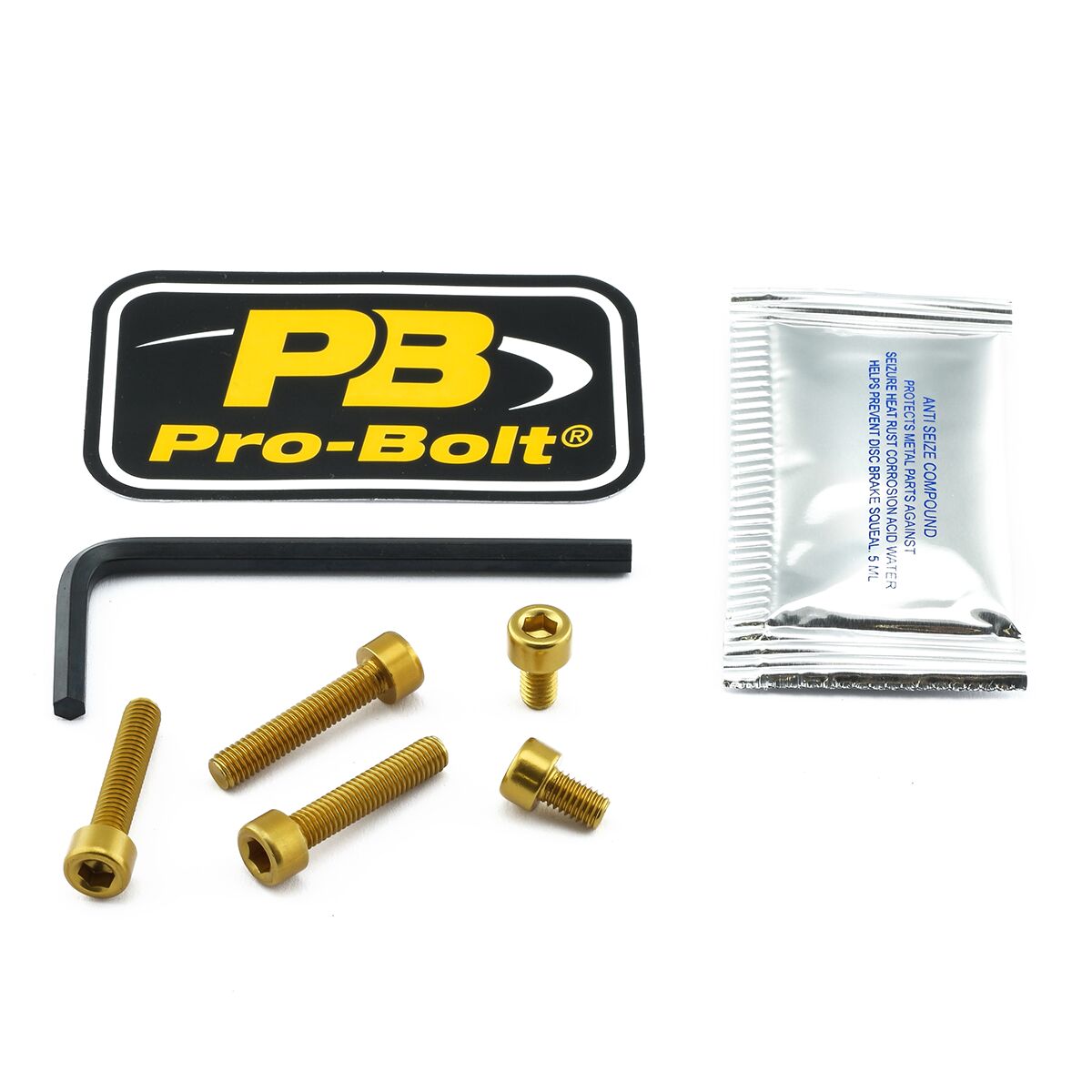 PRO BOLT BOLT KIT FUEL CAP GOLD TKA301G