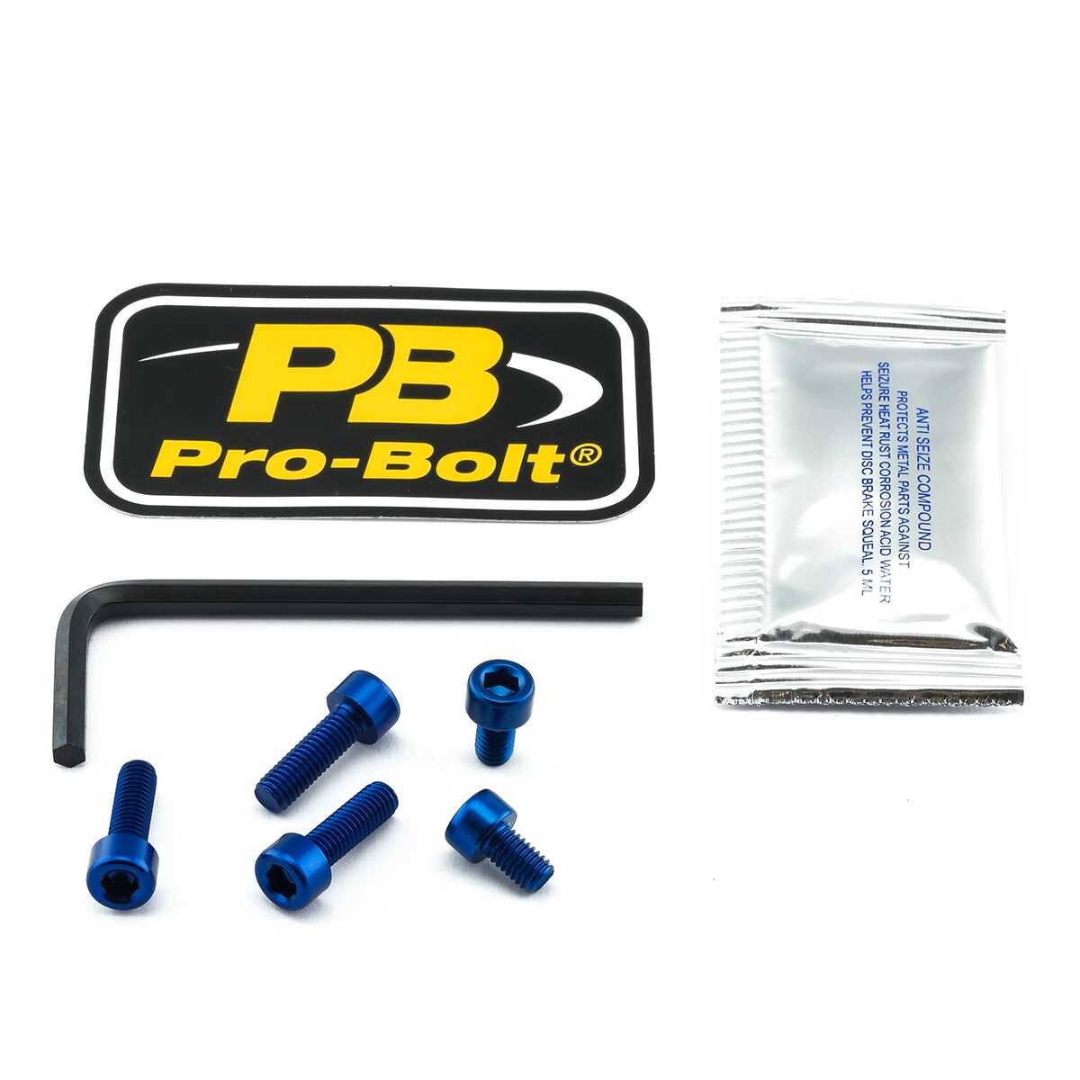 PRO BOLT BOLT KIT FUEL CAP BLUE TKA405B
