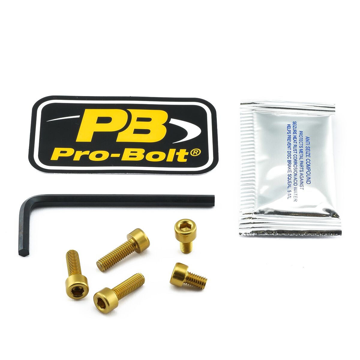 PRO BOLT BOLT KIT FUEL CAP GOLD TKA405G
