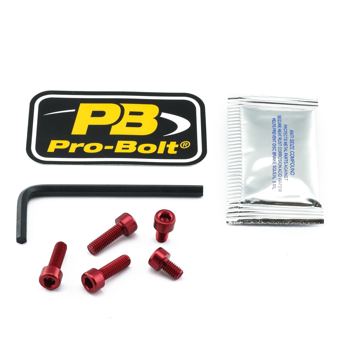 PRO BOLT BOLT KIT FUEL CAP RED TKA405R