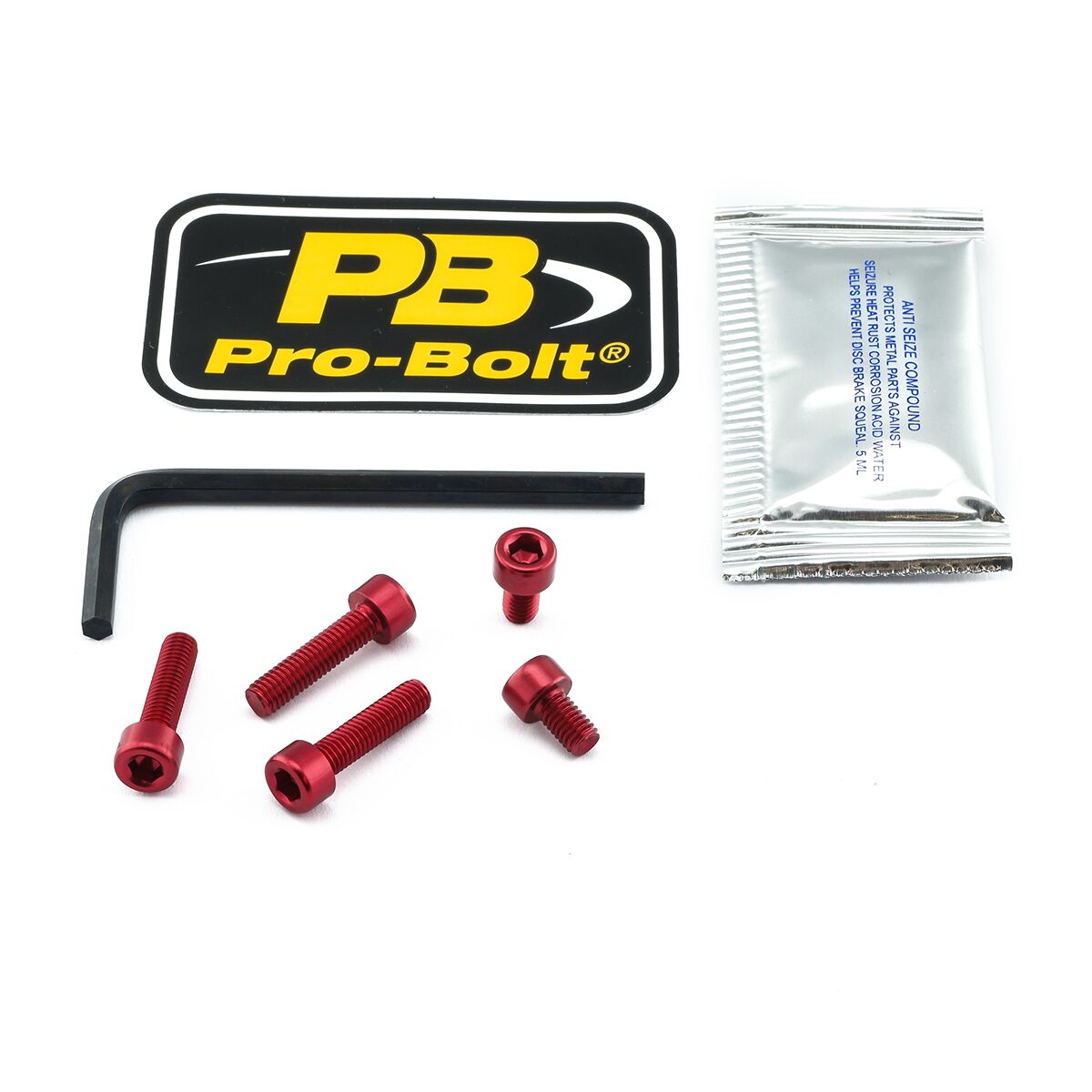 PRO BOLT BOLT KIT FUEL CAP RED TSU093R