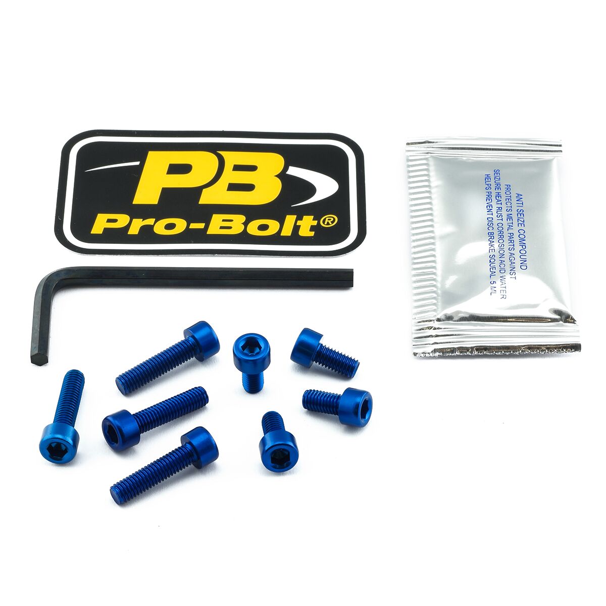 PRO BOLT BOLT KIT FUEL CAP BLUE TSUZB