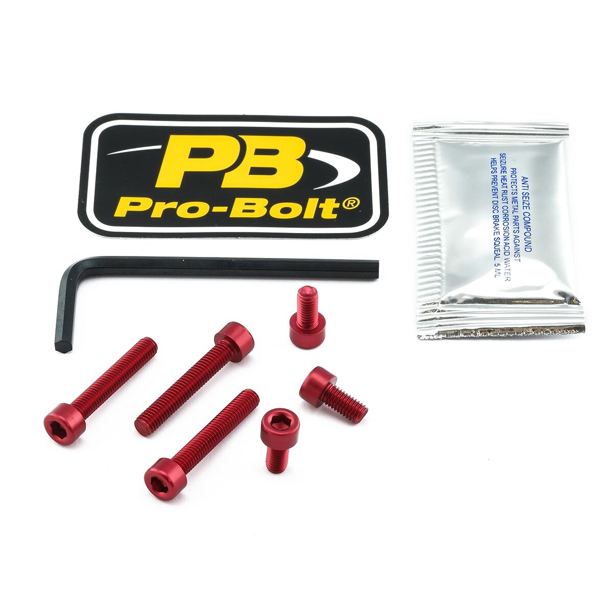 PRO BOLT BOLT KIT FUEL CAP RED TTR123R