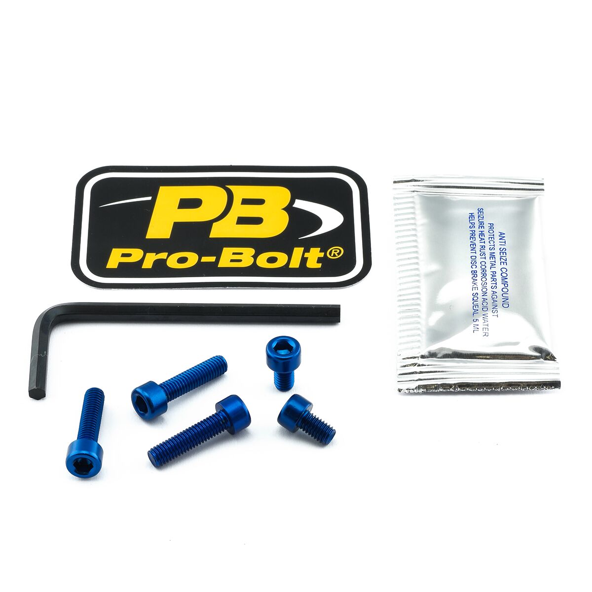 PRO BOLT BOLT KIT FUEL CAP BLUE TYA398B