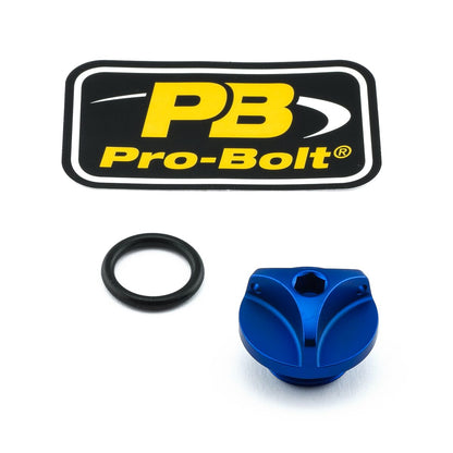 PRO BOLT CAP OIL FILLER ALUM BMW BLUE OFCS10B