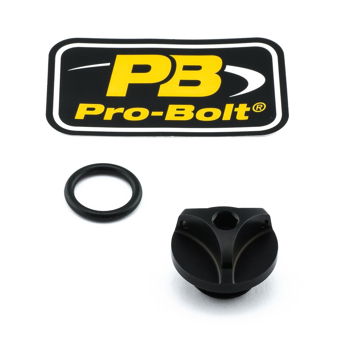 PRO BOLT CAP OIL FILLER ALUM BMW BLACK OFCS10BK