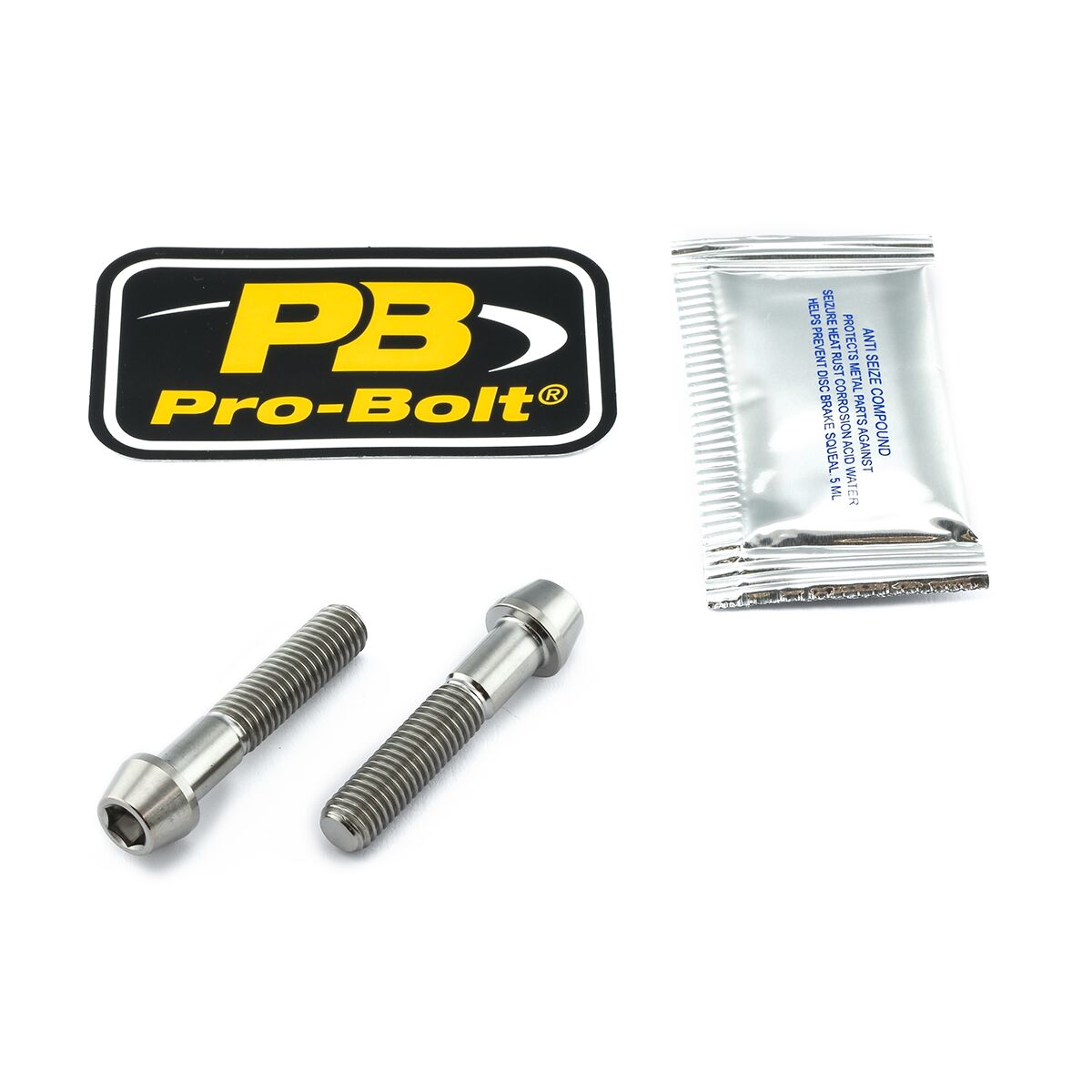 PRO BOLT BRAKE CALIPER PINCH BOLT SET TITANIUM TIRBCALIP60
