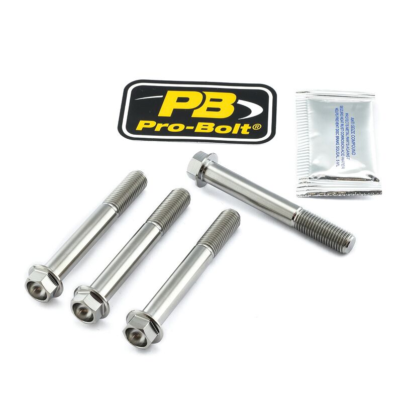 PRO BOLT BRAKE CALIPER MOUNTING BOLT KIT TITANIUM TIFBMON340