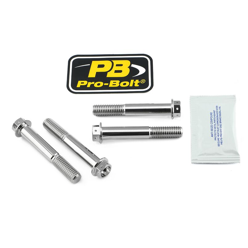 PRO BOLT BRAKE CALIPER MOUNTING KIT STAINLESS STEEL SSFBMON510R