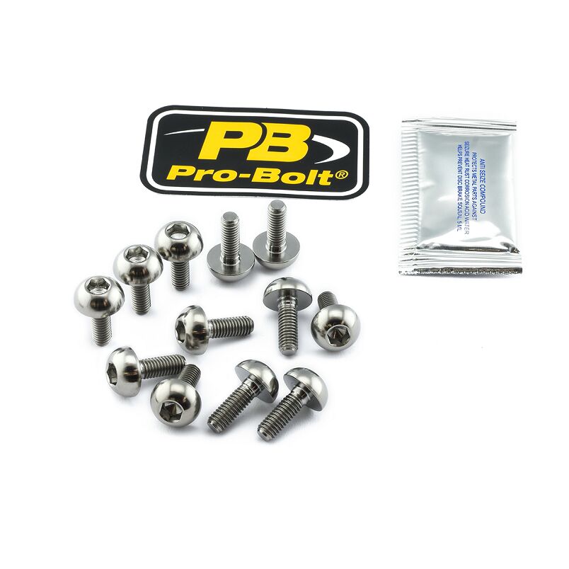 PRO BOLT BRAKE ROTOR BOLT KIT TITANIUM TI12DISCHONF