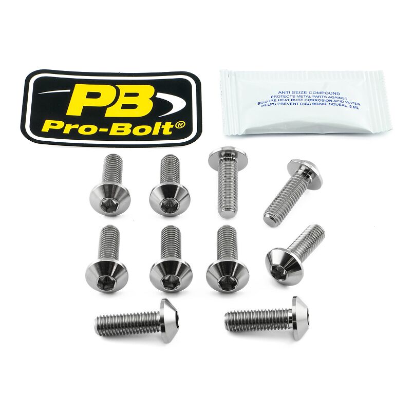 PRO BOLT BRAKE ROTOR MOUNTING BOLT KIT TITANIUM TI10DISCBMW003