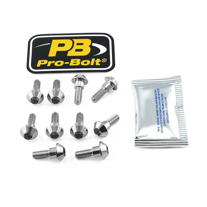 PRO BOLT BRAKE ROTOR MOUNTING BOLT KIT STAINLESS STEEL SS10DISCR1R6