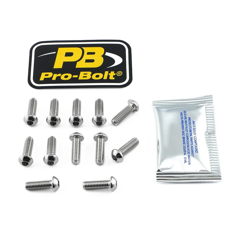 PRO BOLT BRAKE ROTOR MOUNTING BOLT KIT STAINLESS STEEL SS12DISCBMW002