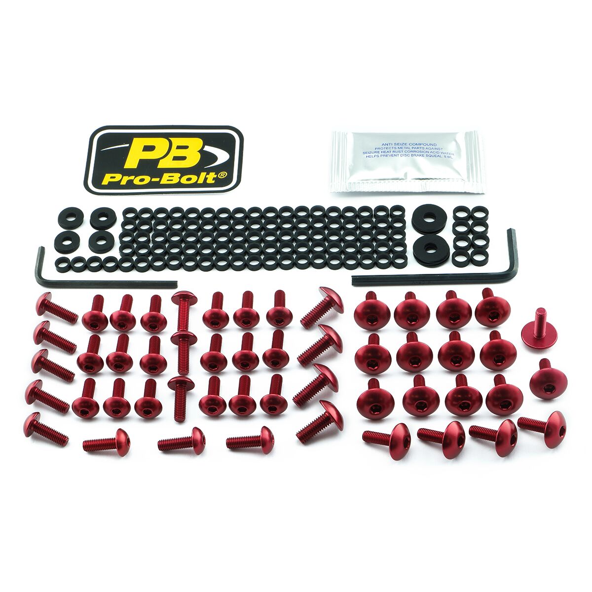 PRO BOLT BOLT KT FAIRING DUC RED FDU250R