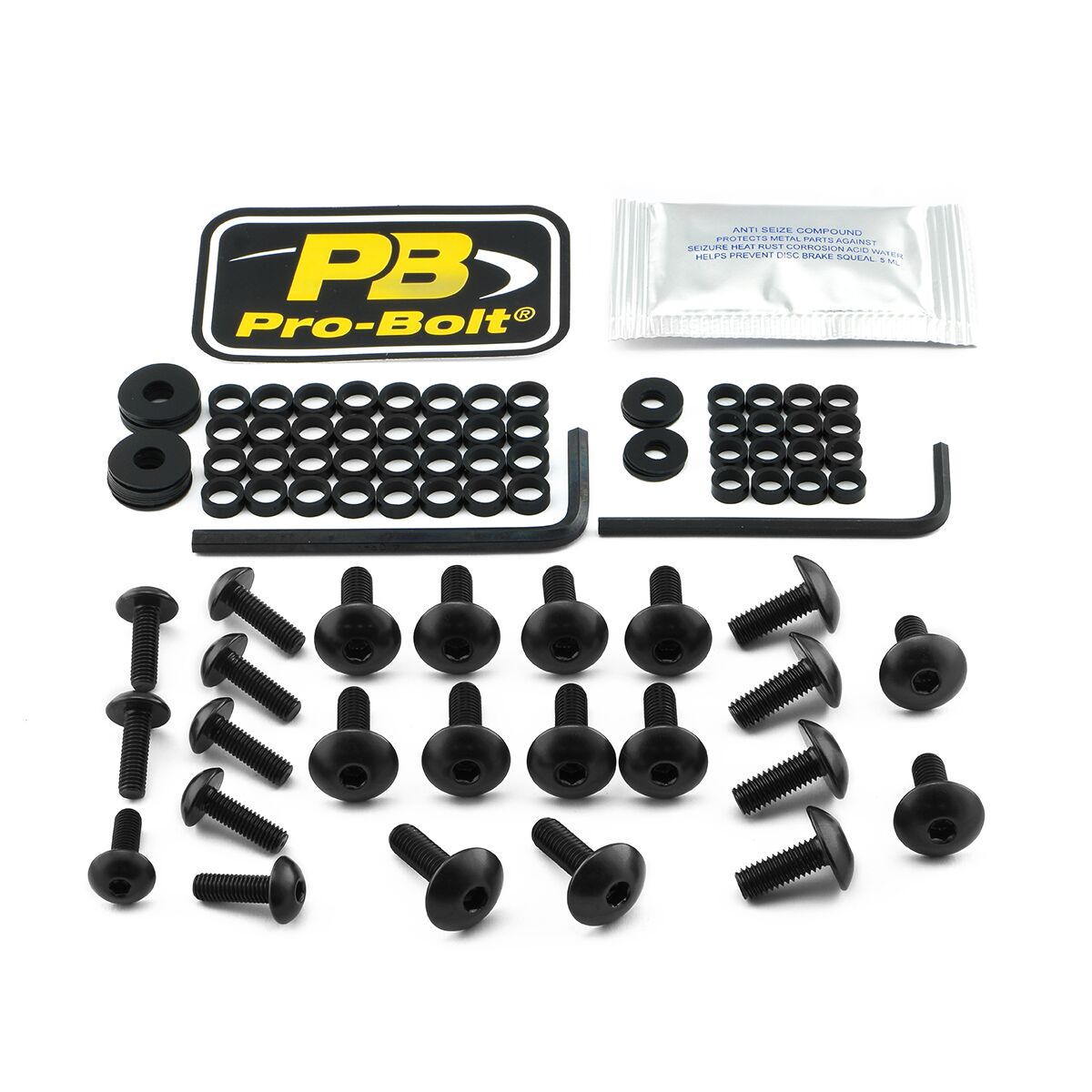 PRO BOLT BOLT KT FAIRING HON BLACK FHO214BK
