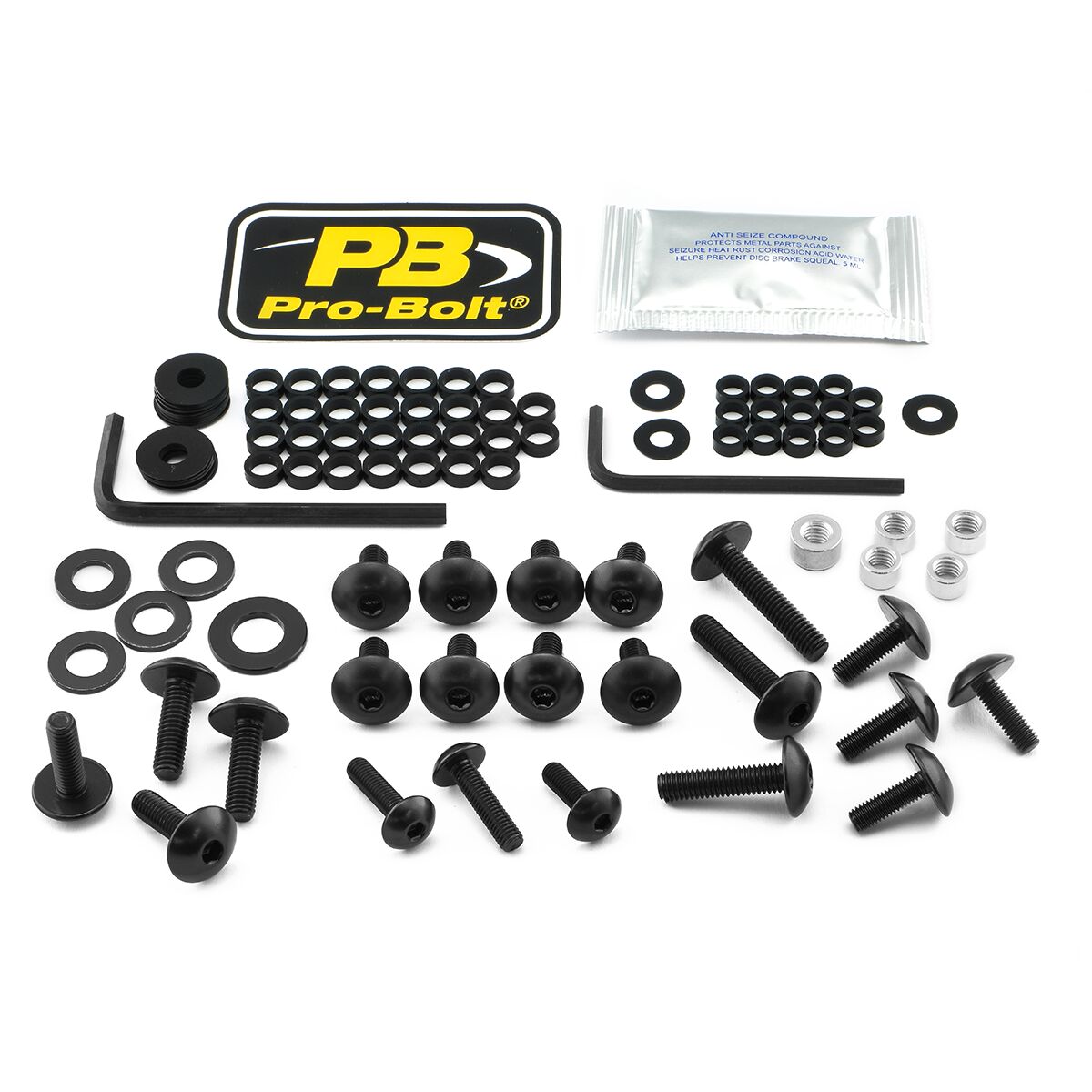 PRO BOLT BOLT KT FAIRING KAW BLACK FKA371BK