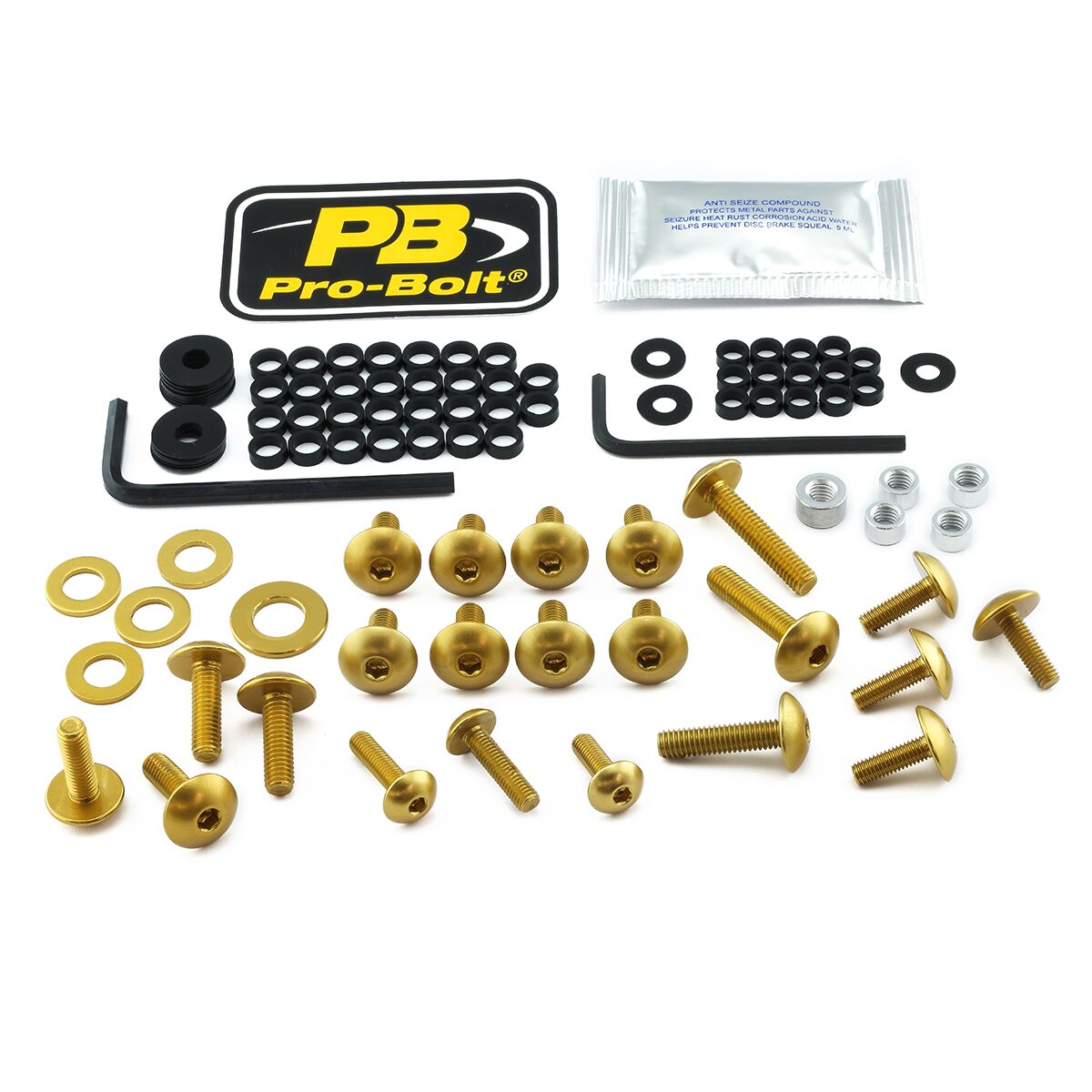 PRO BOLT BOLT KT FAIRING KAW GOLD FKA371G