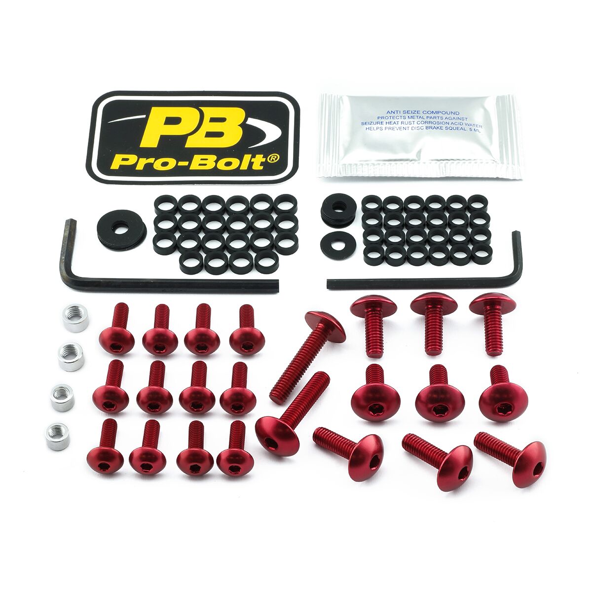 PRO BOLT BOLT KT FAIRING KAW RED FKA405R