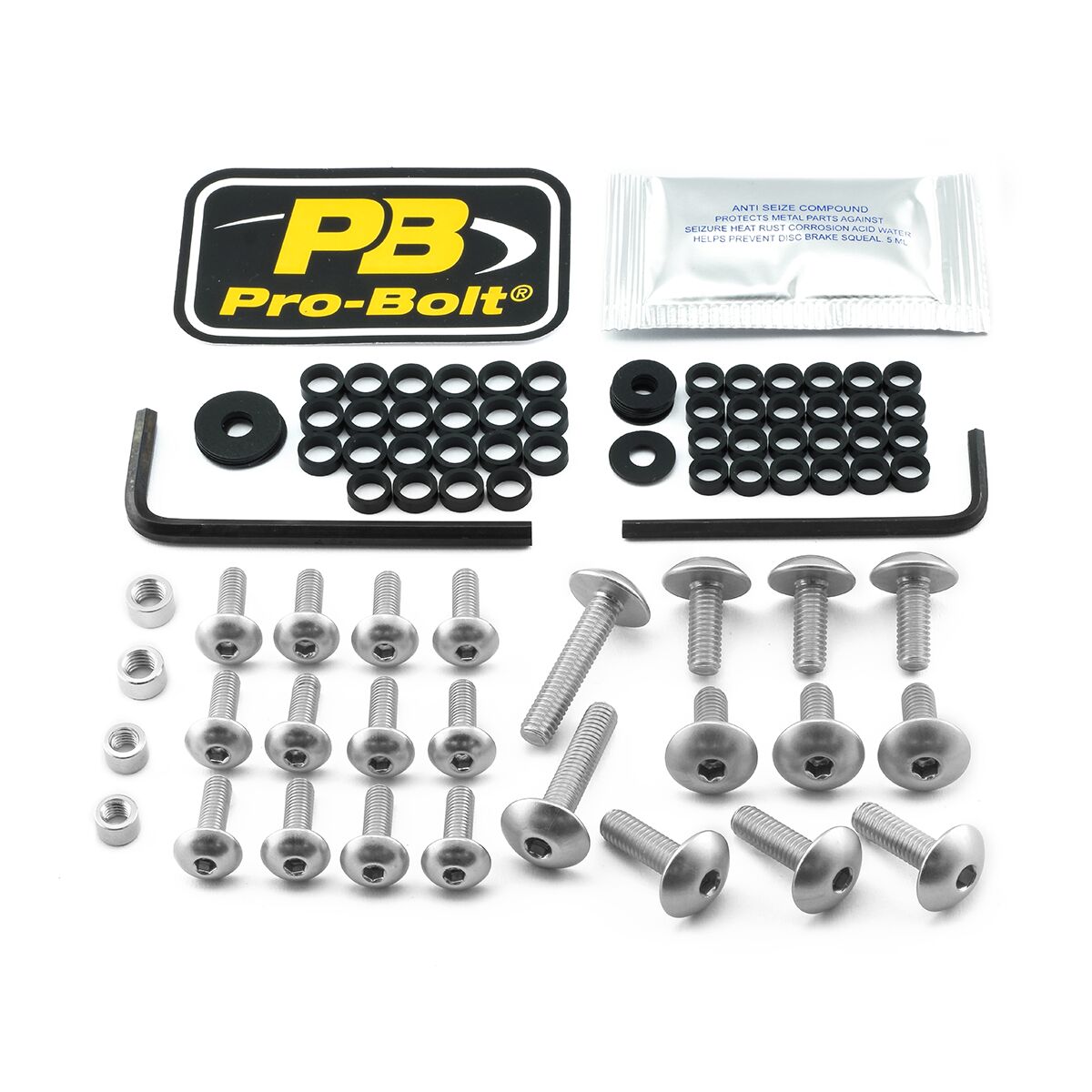 PRO BOLT BOLT KT FAIRING KAW SILVER FKA405S