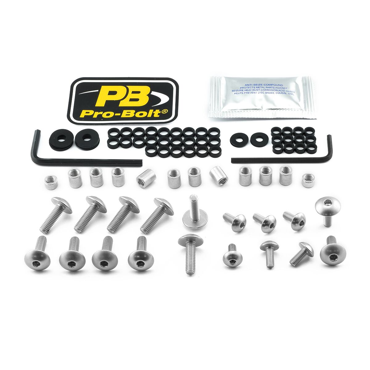 PRO BOLT BOLT KT FAIRING SUZ SILVER FSU330S
