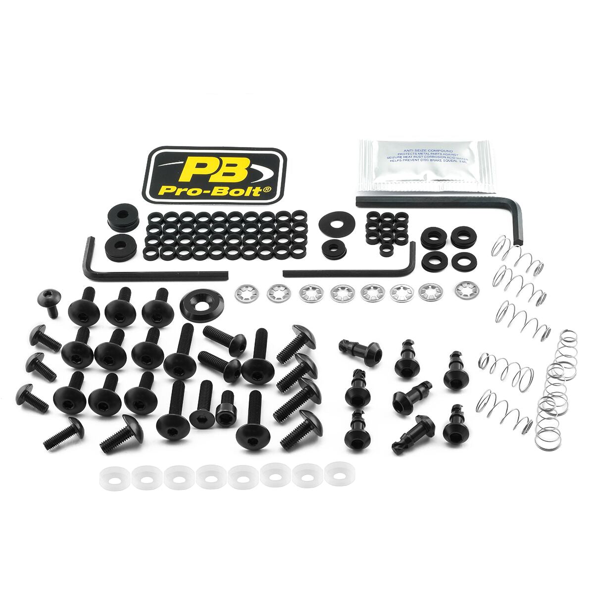 PRO BOLT BOLT KT FAIRING YAM QUI BLACK FYA407QRAKBK