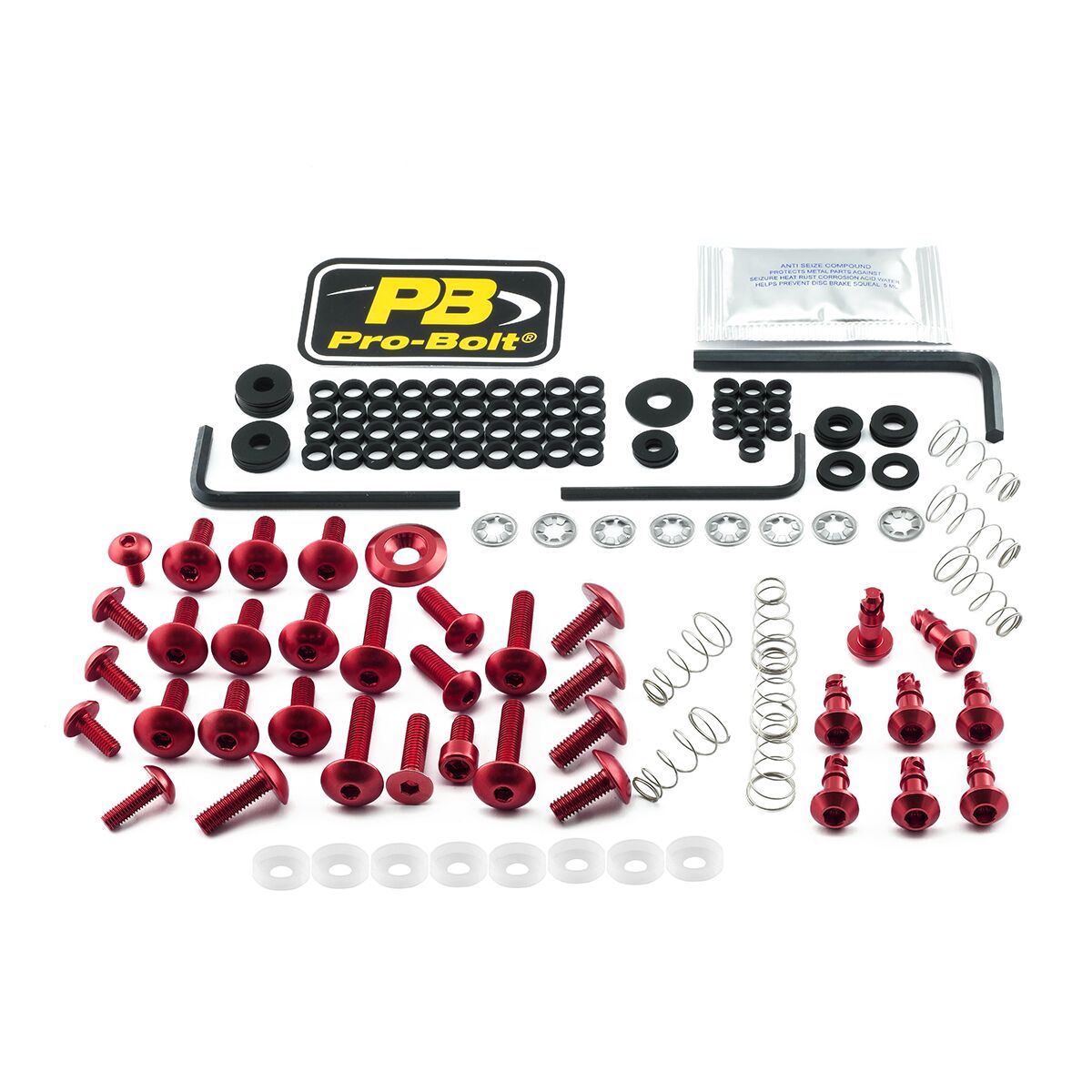 PRO BOLT BOLT KT FAIRING YAM QUI RED FYA407QRAKR