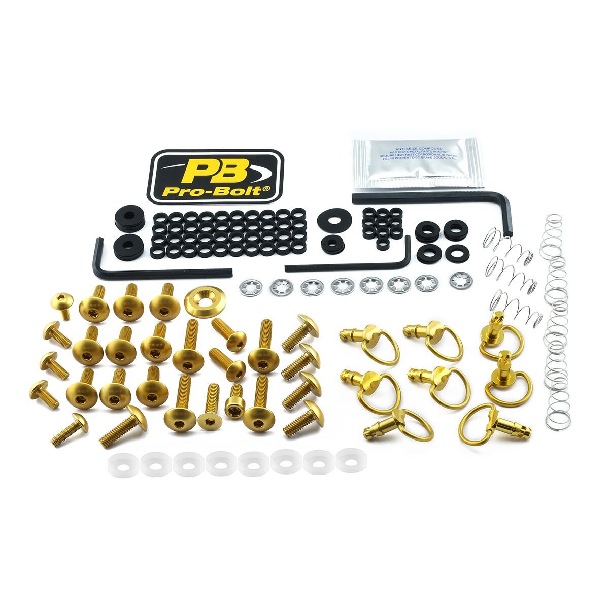 PRO BOLT BOLT KT FAIRING YAM QUI GOLD FYA407QRG