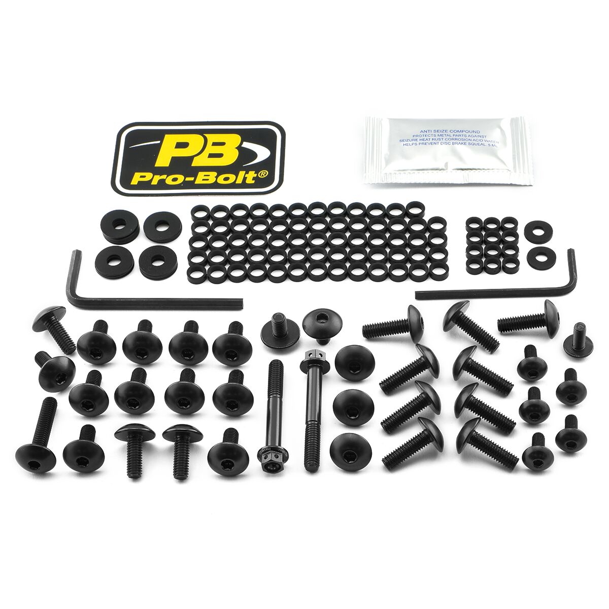 PRO BOLT BOLT KT FAIRING YAM BLACK FYA670BK