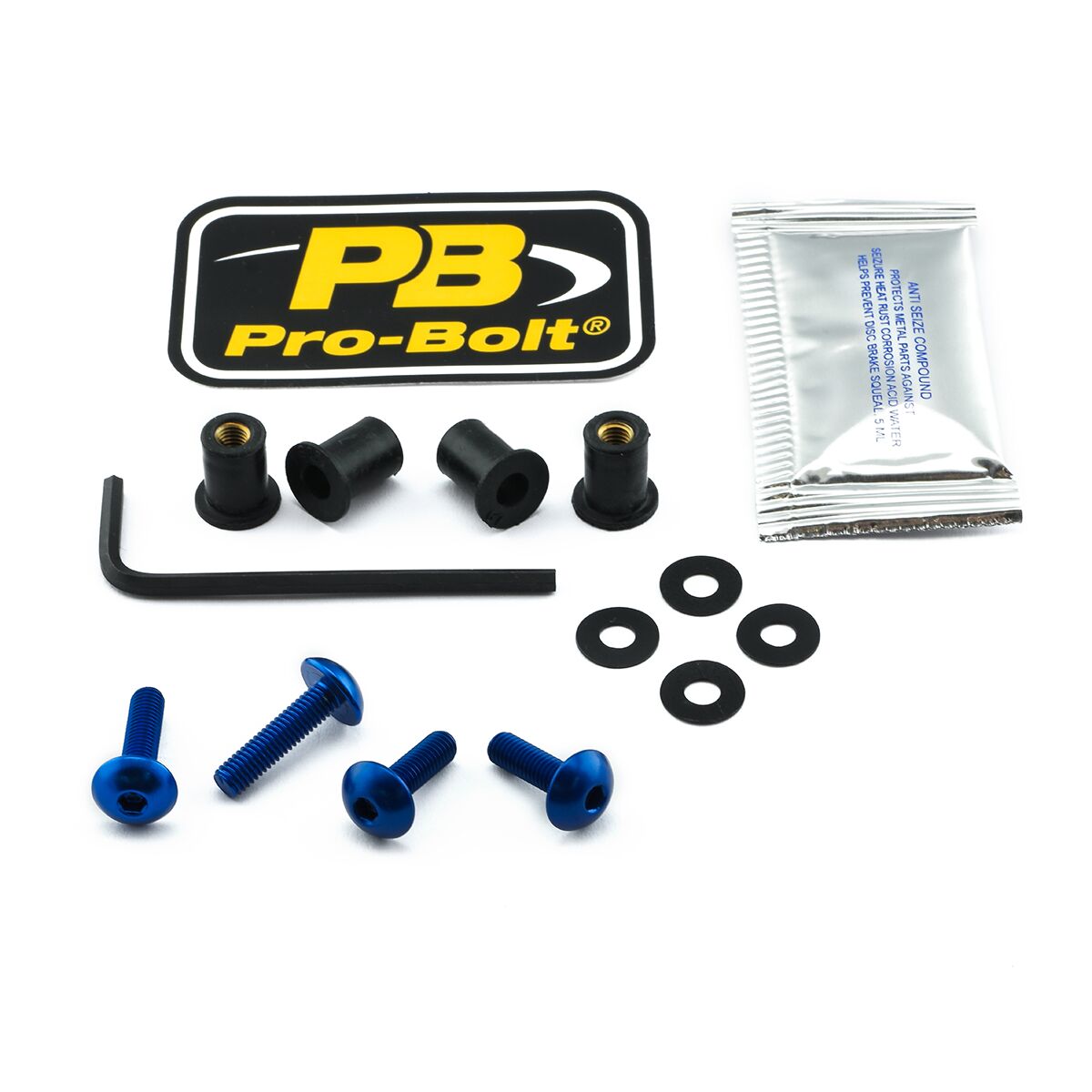 PRO BOLT BOLT KIT SCREEN BLUE SK405B