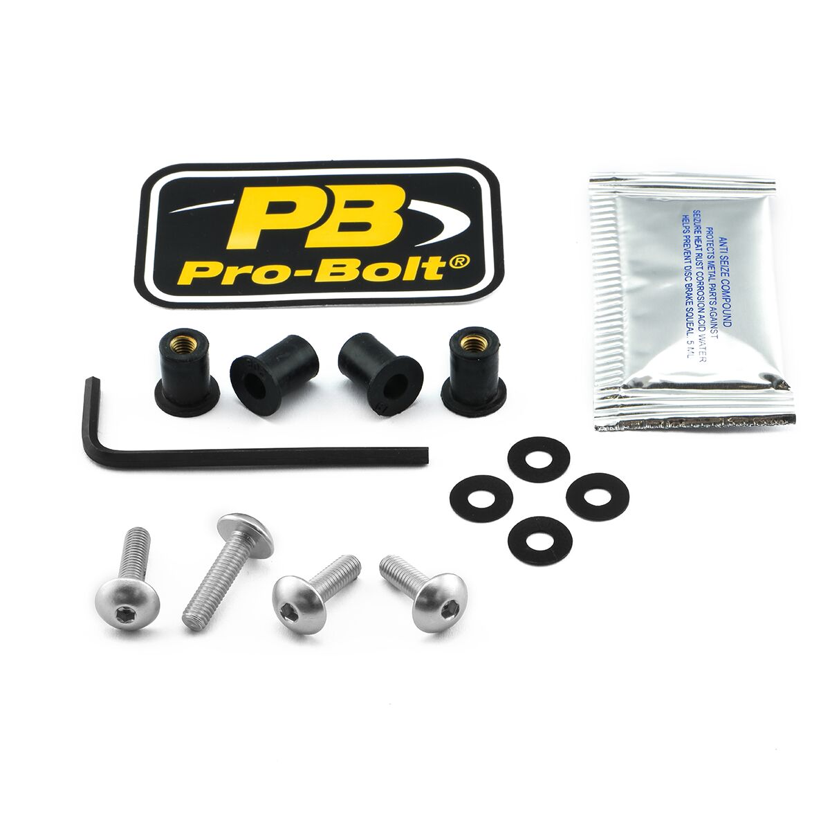 PRO BOLT BOLT KIT SCREEN SILVER SK405S