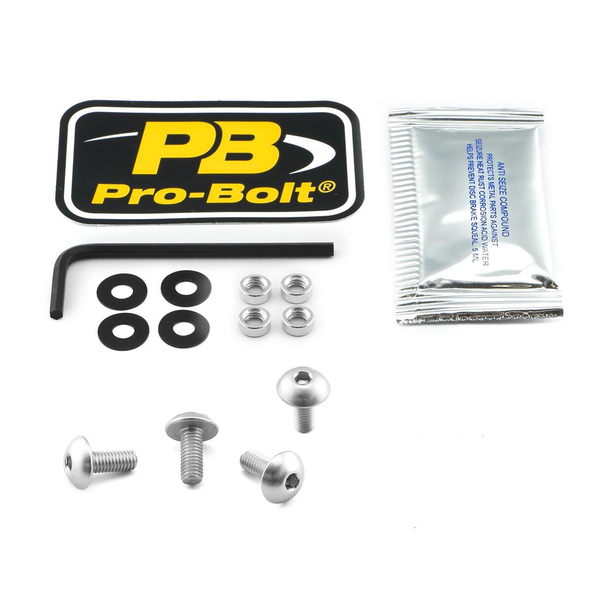 PRO BOLT BOLT KIT SCREEN SILVER SK410S