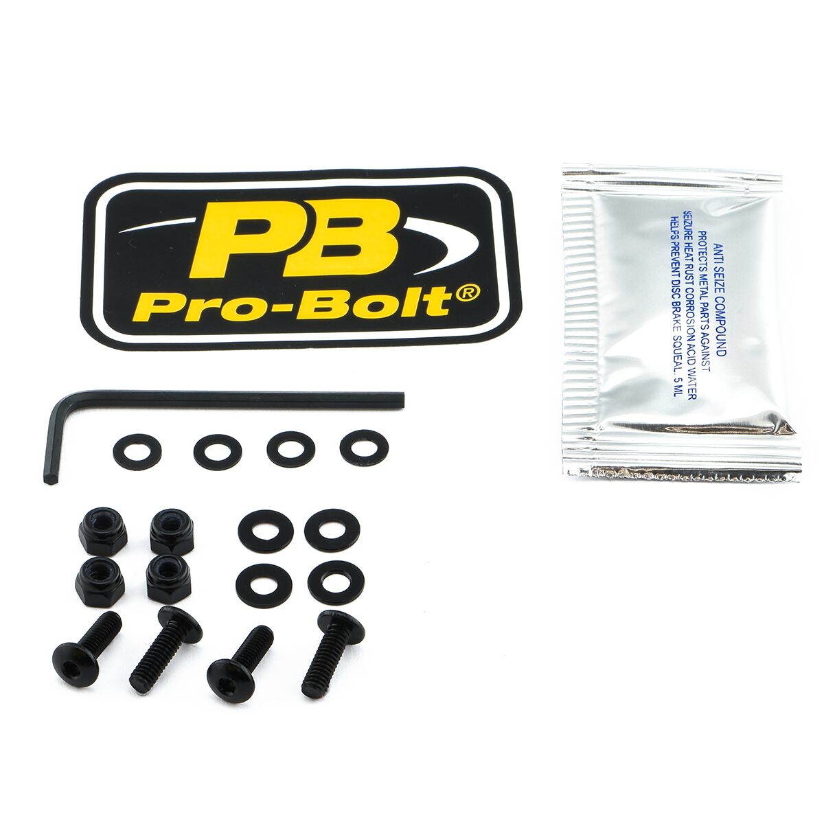 PRO BOLT SCR KIT SCREEN 4/NU BLK SK412BK