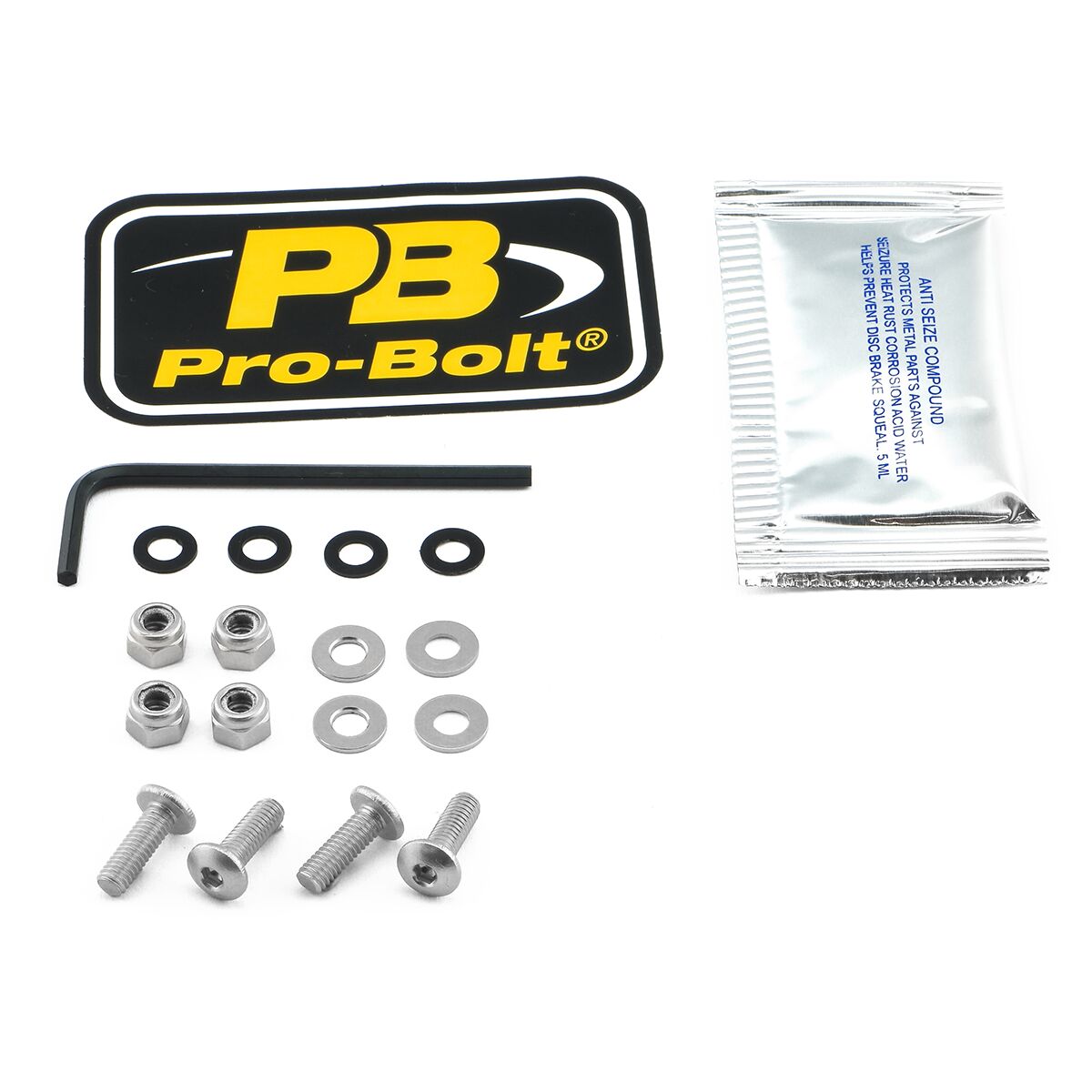 PRO BOLT BOLT KIT SCREEN SILVER SK412S
