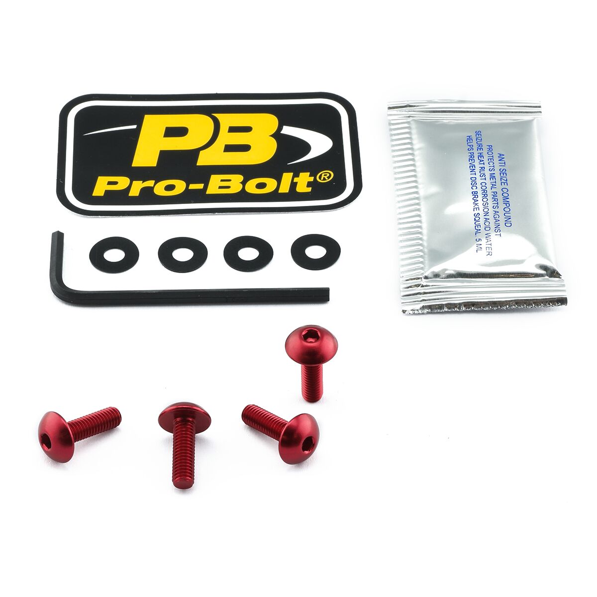PRO BOLT BOLT KIT SCREEN RED SK416R