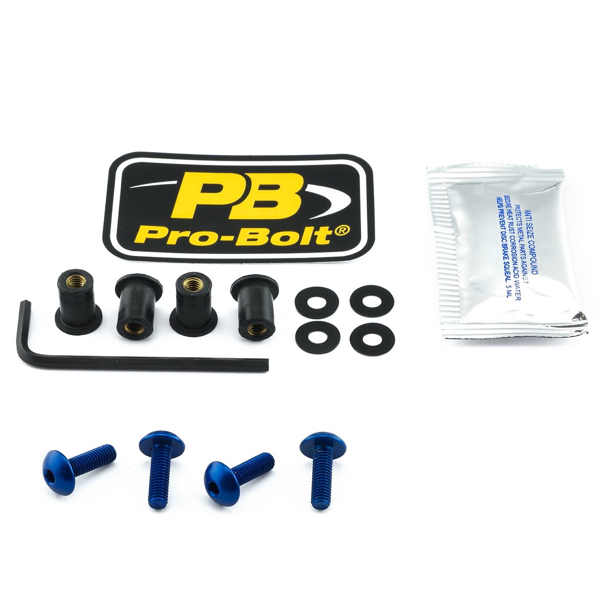PRO BOLT BOLT KIT SCREEN BLUE SK4B