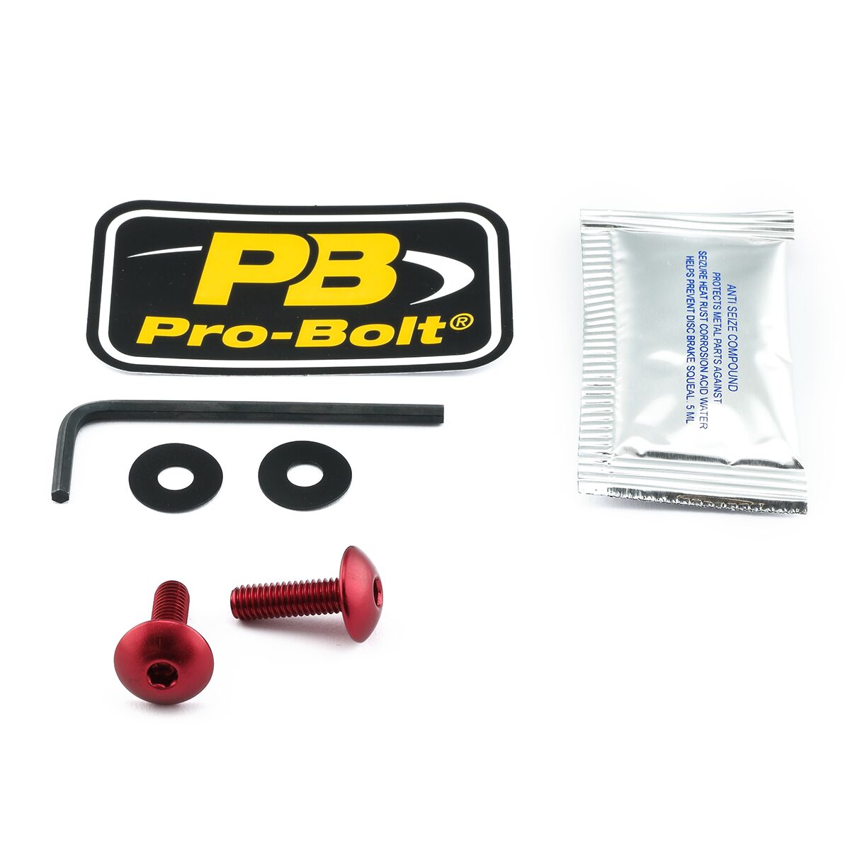 PRO BOLT BOLT KIT SCREEN RED SK670R