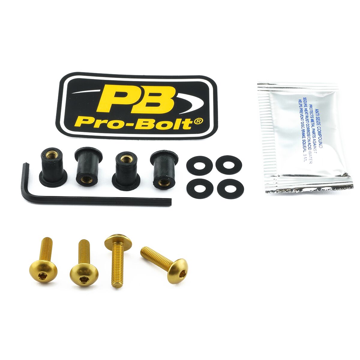 PRO BOLT BOLT KIT SCREEN GOLD SKBM810G