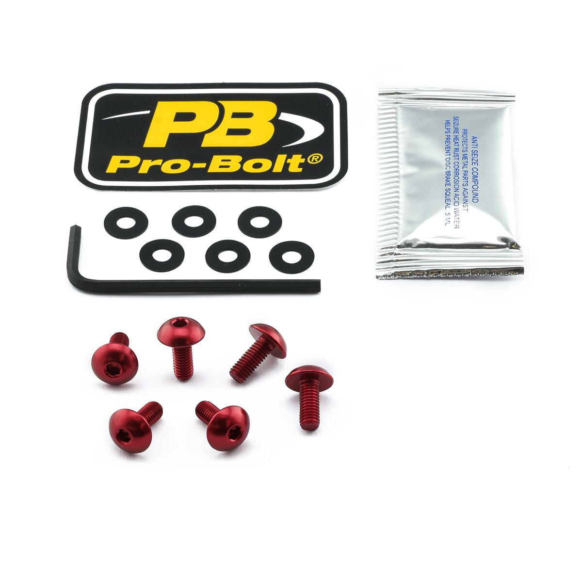PRO BOLT BOLT KIT SCREEN RED SKBM820R