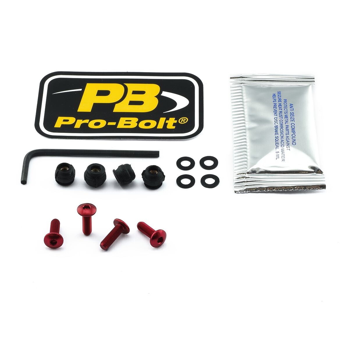 PRO BOLT BOLT KIT SCREEN RED SKDUC4R