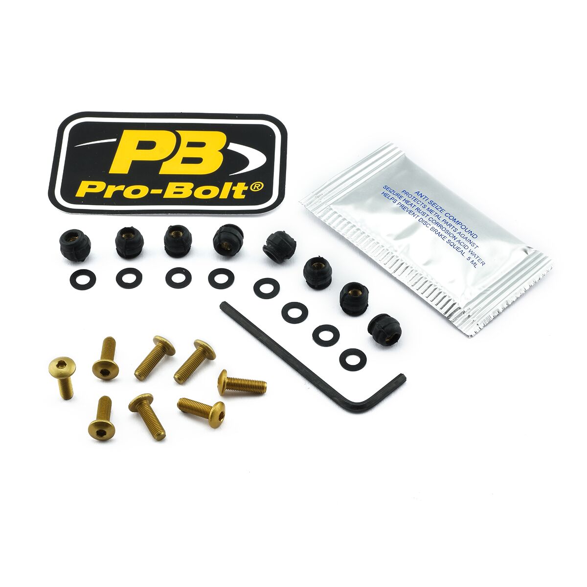 PRO BOLT BOLT KIT SCREEN GOLD SKDUC8G