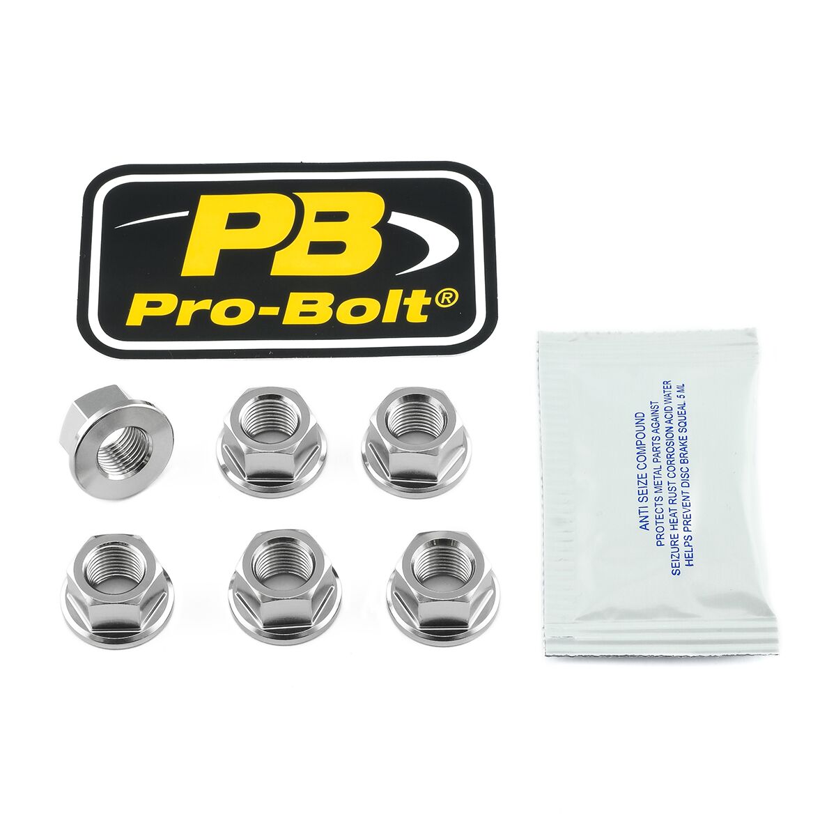 PRO BOLT NUT SET SPROCKET 10X1 SS6SPN10F
